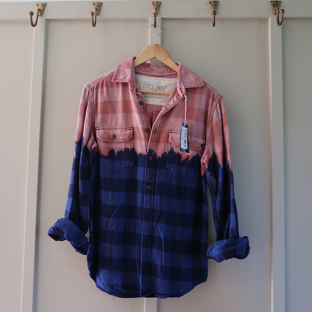 Sun Bleached Vintage Flannel - Small